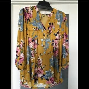 Slinky pleated blouse